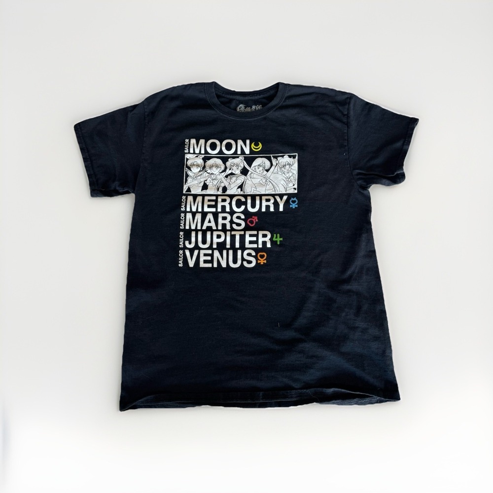 Unisex Sailor Moon Black T Shirt Size Large